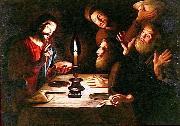 unknow artist Le repas d'Emmaus oil painting on canvas